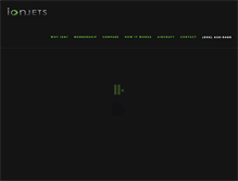 Tablet Screenshot of ionjets.com